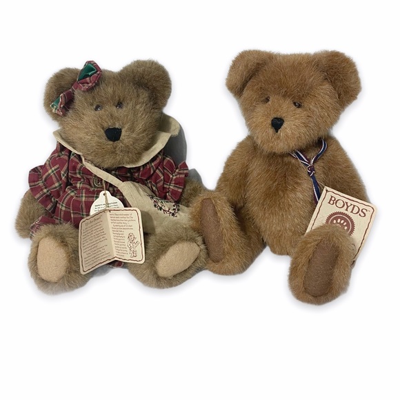 2 10” Boyds Bears Stuffed Animals - Picture 2 of 8